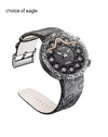 Snake Chain Mechanical Watch with black Dial