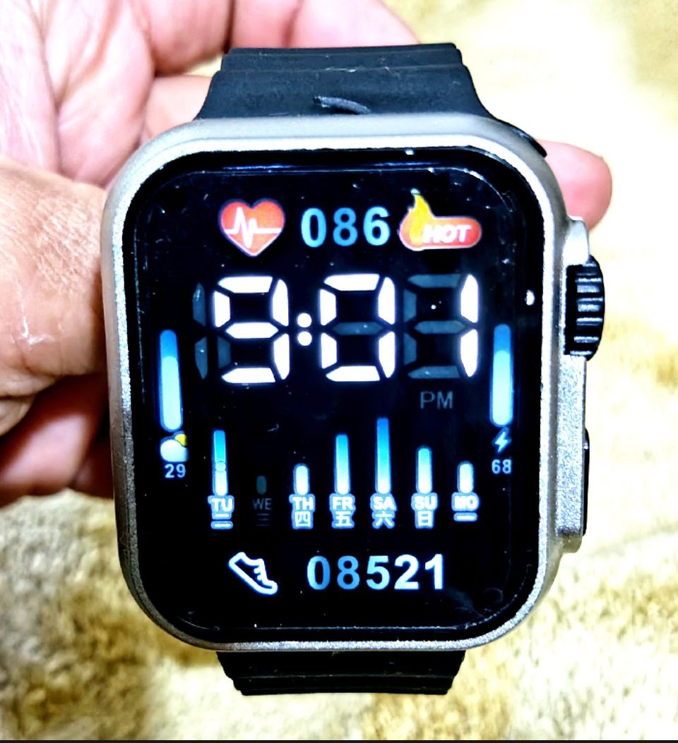 Black Stylish LED Digital Watch – Cell Operated Wrist Watch with Bright Display, Lightweight & Trendy Design for Men & Women – Non Waterproof