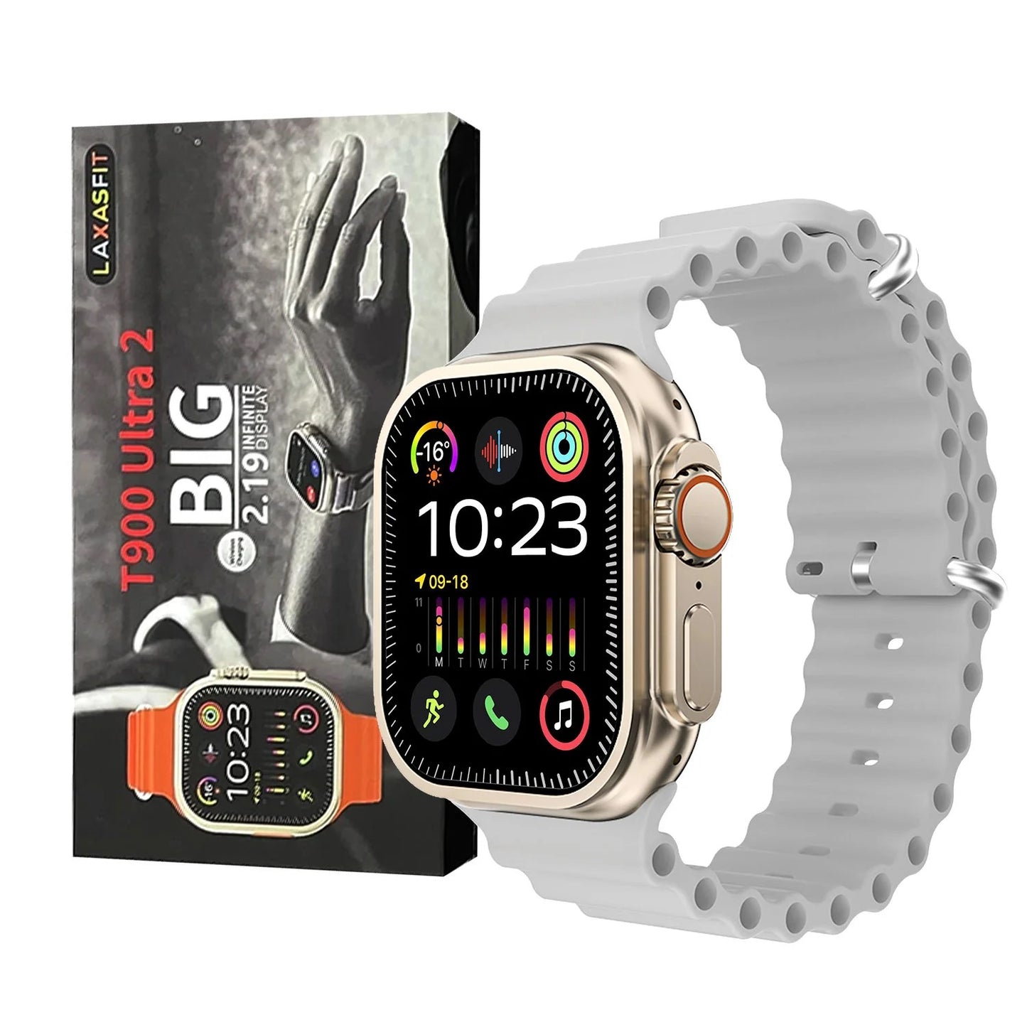 T900 Ultra 2 Smart Watch For Men Women Full Touch Bluetooth Call Smartwatch Men Women Ultra Watch / T900 Ultra 2 Smart Watch - Orange