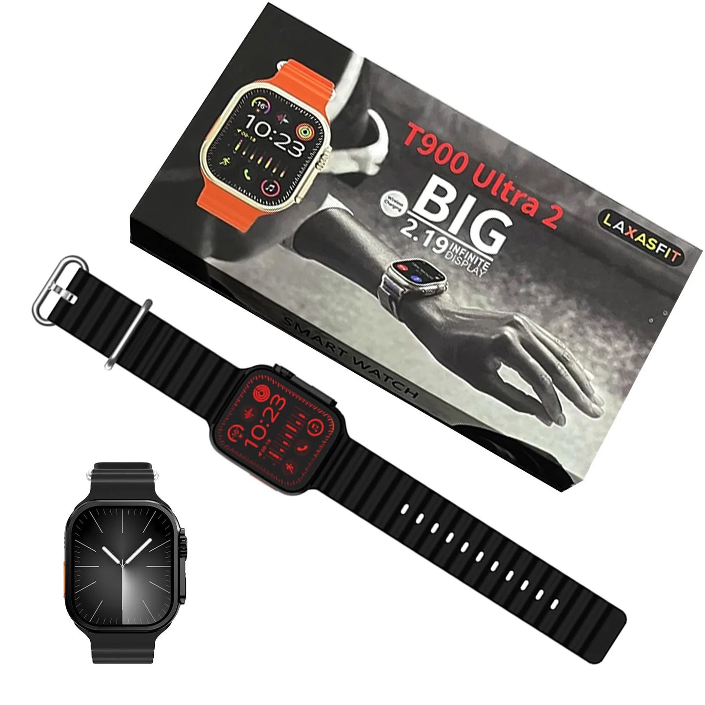 T900 Ultra 2 Smart Watch For Men Women Full Touch Bluetooth Call Smartwatch Men Women Ultra Watch / T900 Ultra 2 Smart Watch - Orange