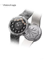 Snake Chain Mechanical Watch with black Dial